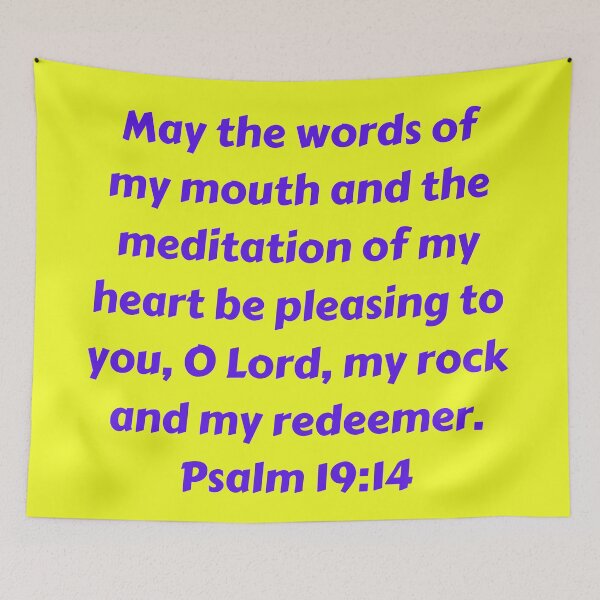 Item preview, Bible Verse Psalm 19:14 designed and sold by Prayingwarrior.