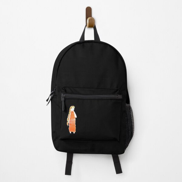 Item preview, Girl Doll Redhead Orange Dress Hand Drawn Black Background designed and sold by H3designs.