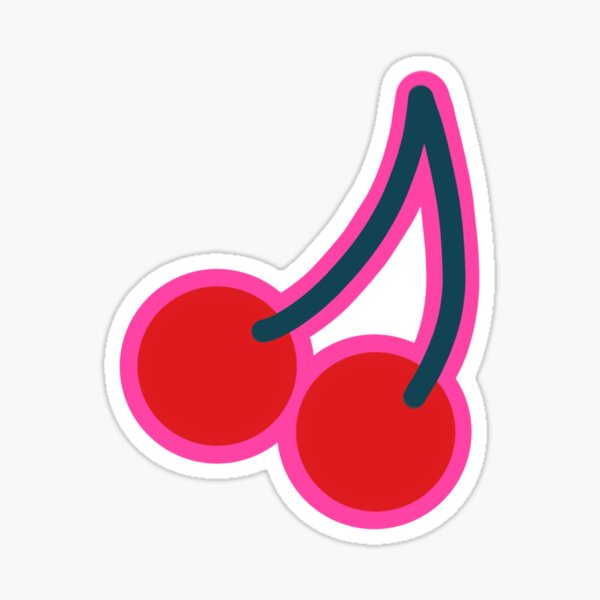 preppy cherry Sticker