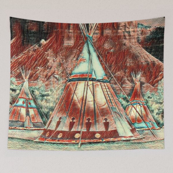 Item preview, GALATHI Teepee - Red Indian Tents - Outdoors designed and sold by Galathi Designs.