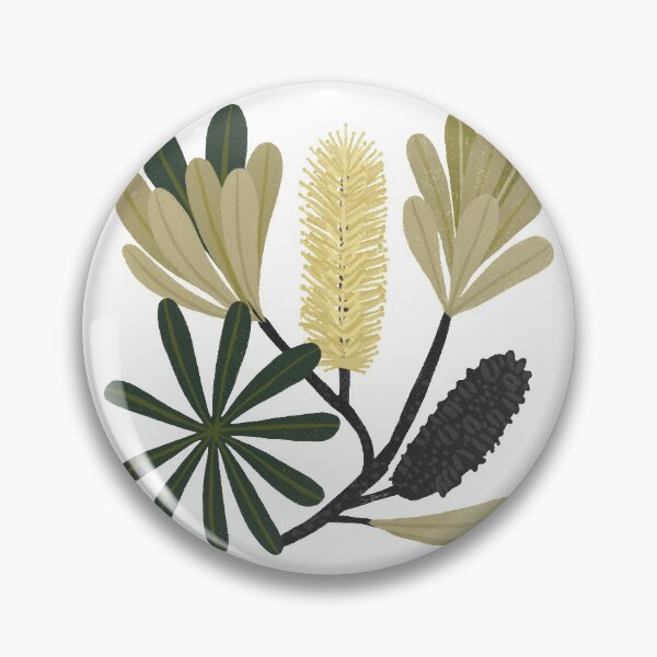 Item preview, Australian Yellow Bottlebrush in Green, Yellow and White Palette designed and sold by CircusCreative.