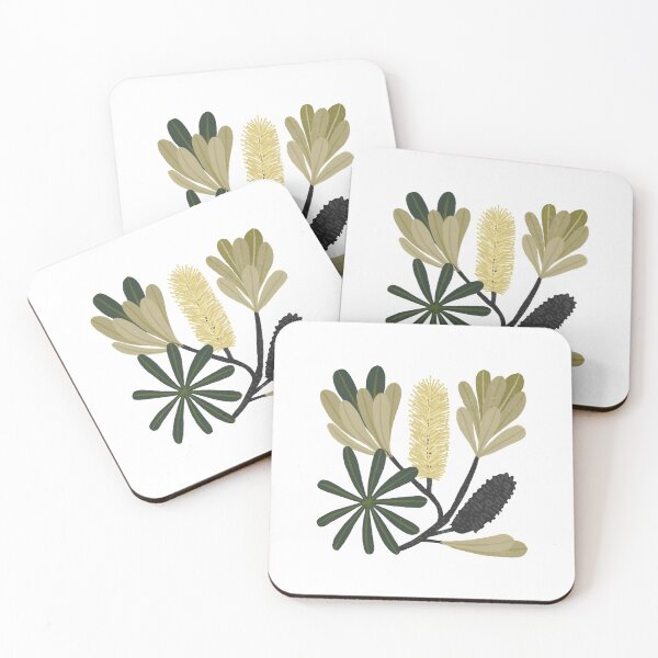 Item preview, Australian Yellow Bottlebrush in Green, Yellow and White Palette designed and sold by CircusCreative.
