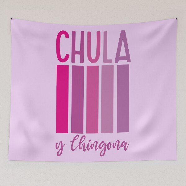 Item preview, Chula y chingona feminist purple retro chicana pride mexican slang designed and sold by T-Mex.