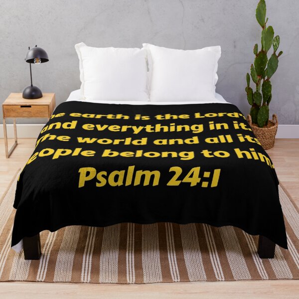 Artikelvorschau, Bible Verse Psalm 24:1 entworfen und verkauft von Prayingwarrior.