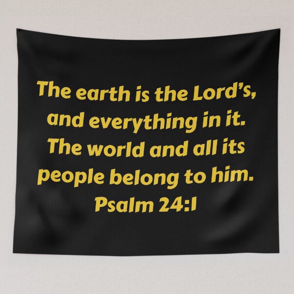 Item preview, Bible Verse Psalm 24:1 designed and sold by Prayingwarrior.