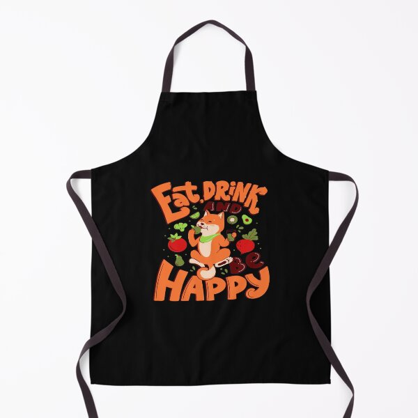 Item preview, Eat, Drink And Be Happy, Akita Dog. designed and sold by FloralStore.