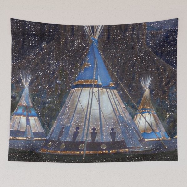Item preview, GALATHI Teepee - Stars Indian Tents - Outdoors designed and sold by Galathi Designs.