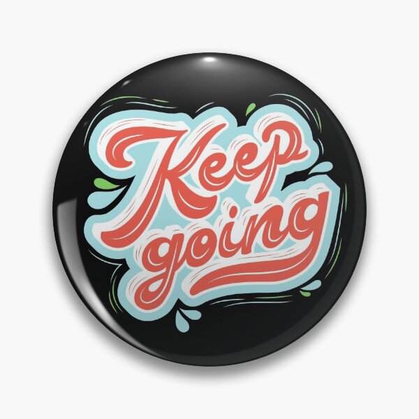 Aperçu de l'œuvre Typographie décorative Vintage Keep Going créée et vendue par garniturex.