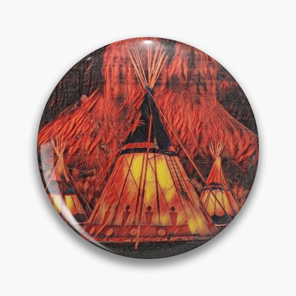 Item preview, GALATHI Teepee - Flames Indian Tents - Outdoors designed and sold by Galathi Designs.