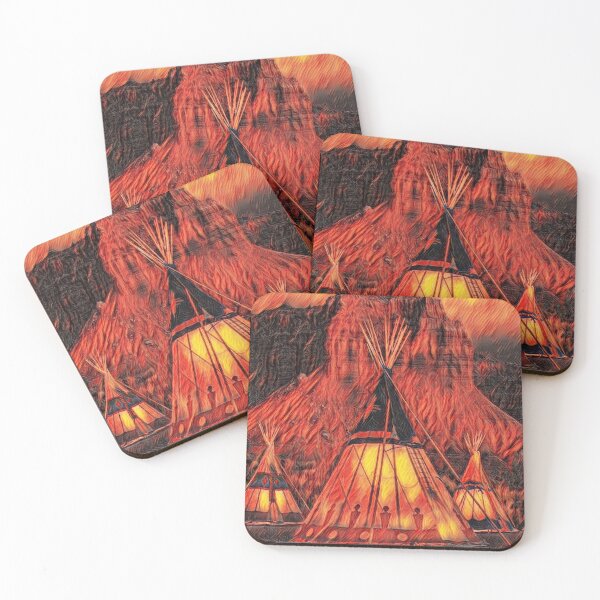 Item preview, GALATHI Teepee - Flames Indian Tents - Outdoors designed and sold by Galathi Designs.