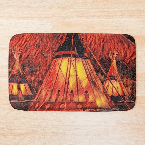 Item preview, GALATHI Teepee - Flames Indian Tents - Outdoors designed and sold by Galathi Designs.