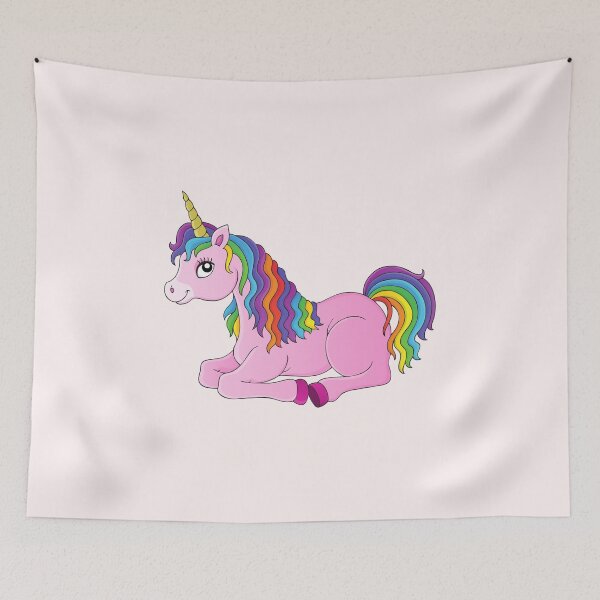 Item preview, Cute pink purple unicorn rainbow designed and sold by Dear-Ashlin.