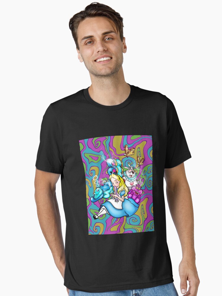 Alice Smoking Weed In Wonderland Trippy Psychedelic Womens