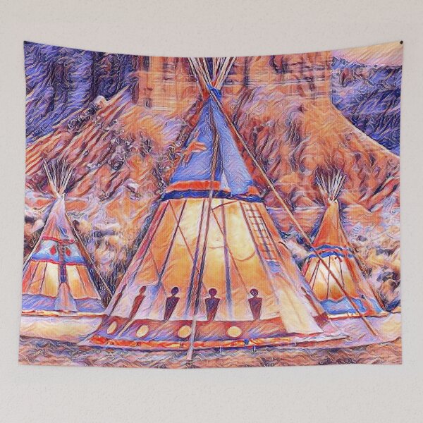Item preview, GALATHI Teepee - Pink Indian Tents - Outdoors designed and sold by Galathi Designs.