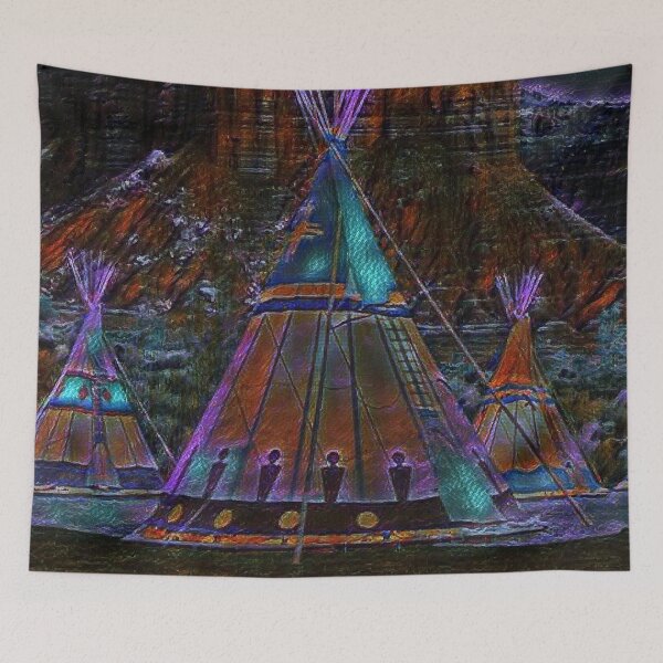Item preview, GALATHI Teepee - Purple Indian Tents - Outdoors designed and sold by Galathi Designs.