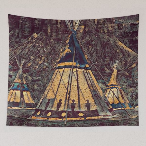 Item preview, GALATHI Teepee - Vintage Indian Tents - Outdoors designed and sold by Galathi Designs.