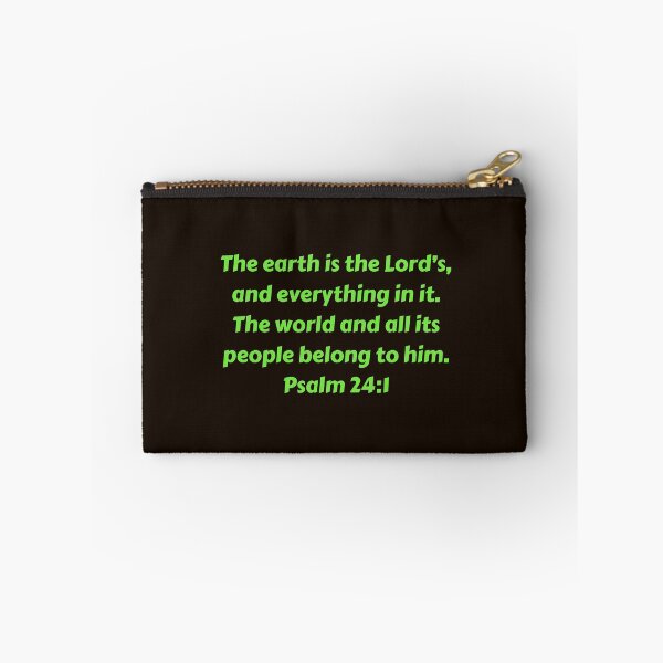 Artikelvorschau, Bible Verse Psalm 24:1 entworfen und verkauft von Prayingwarrior.