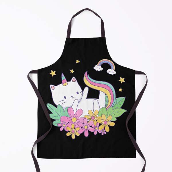 Item preview, Cute kawaii kitty unicorn rainbow designed and sold by Dear-Ashlin.