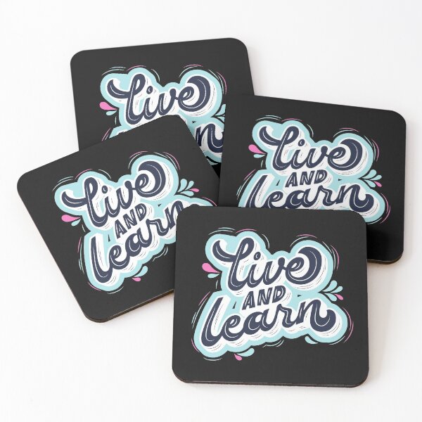 Item preview, Vintage Live and Learn Decorative Typography designed and sold by garniturex.