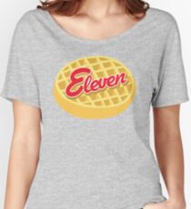 Camiseta ancha para mujer Once Eggo (Cosas más extrañas)