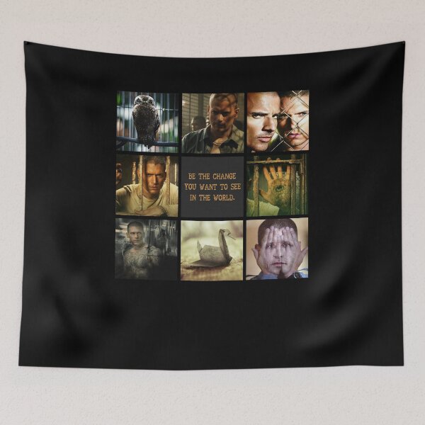 Item preview, Be The Change You Want To See In The World Prison Break , Prison Break , Michael Scofield Prison Break Trending designed and sold by DWQBVR.