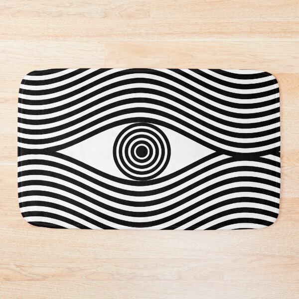 Item preview, Abstract artistic eye with wavy line pattern fashionable  designed and sold by KARTICK DUTTA.
