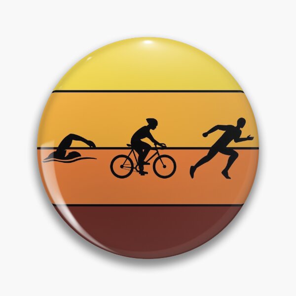Item preview, Swim Bike Run Triathlon Triathlete Vintage Retro designed and sold by CuteDesigns1.