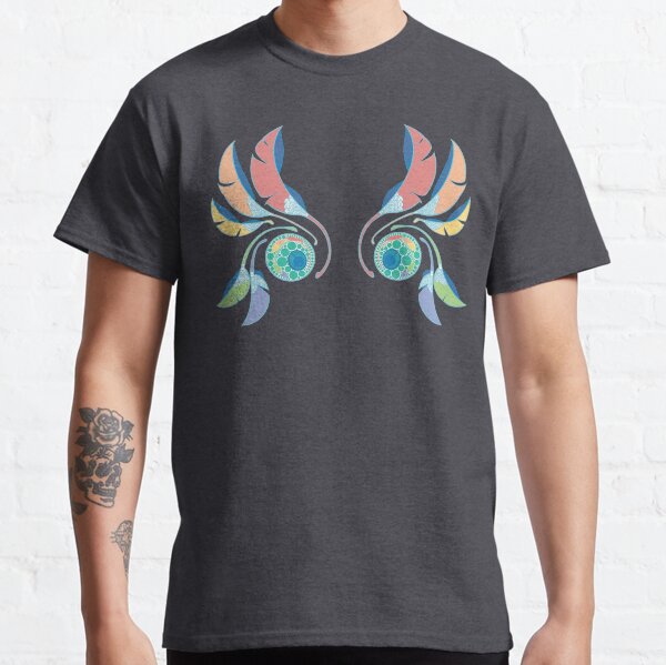 Rainbow wings eyes and leaves Classic T-Shirt