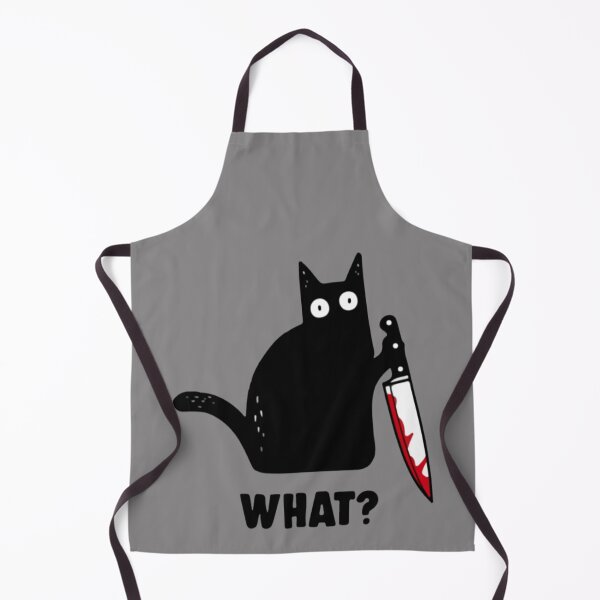 Item preview, Black Cat What Knife T-ShirtBlack Cat With Knife Red Blood What designed and sold by GamBian.