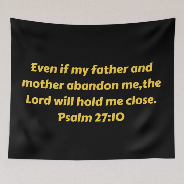 Aperçu de l'œuvre Bible Verse Psalm 27:10 créée et vendue par Prayingwarrior.