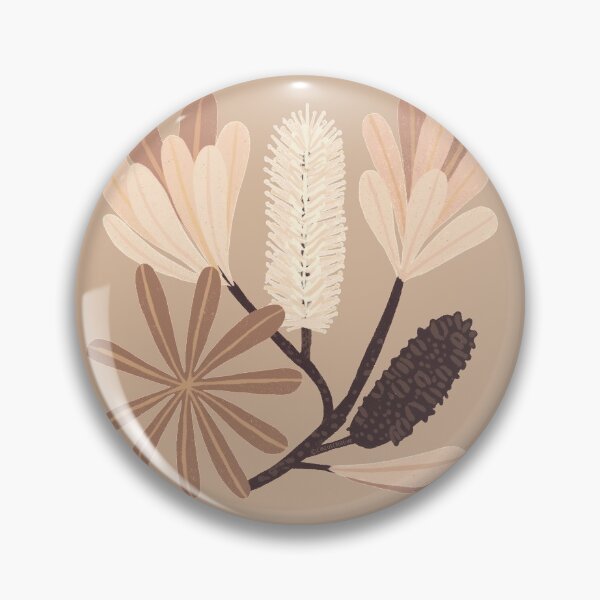 Item preview, Australian Bottlebrush in Neutral Beige Colour Palette designed and sold by CircusCreative.