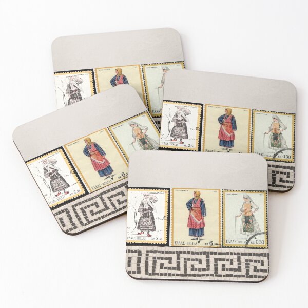 Item preview, Greek Lady Stamps designed and sold by Mamalia.