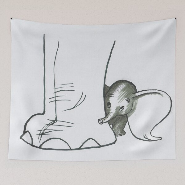 Item preview, Baby Elephant designed and sold by LataArtStudio.