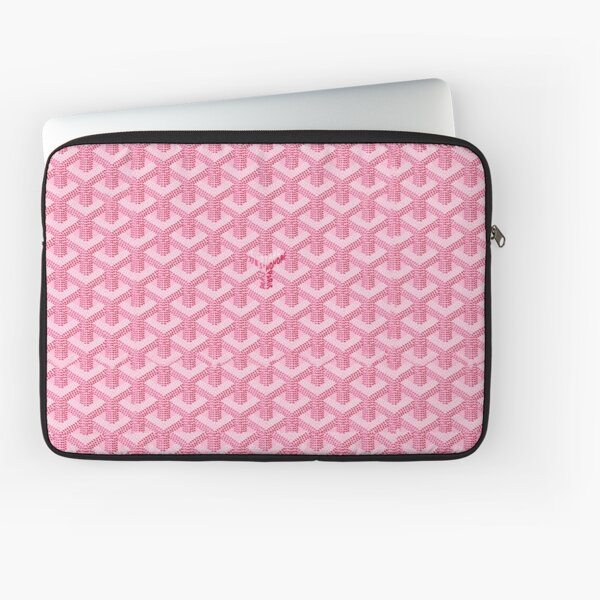 pink Goyards Laptop Sleeve