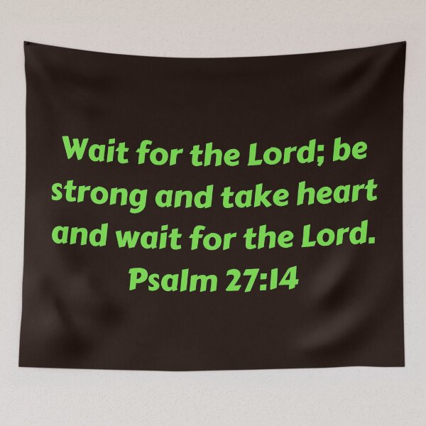 Item preview, Bible Verse Psalm 27:14 designed and sold by Prayingwarrior.