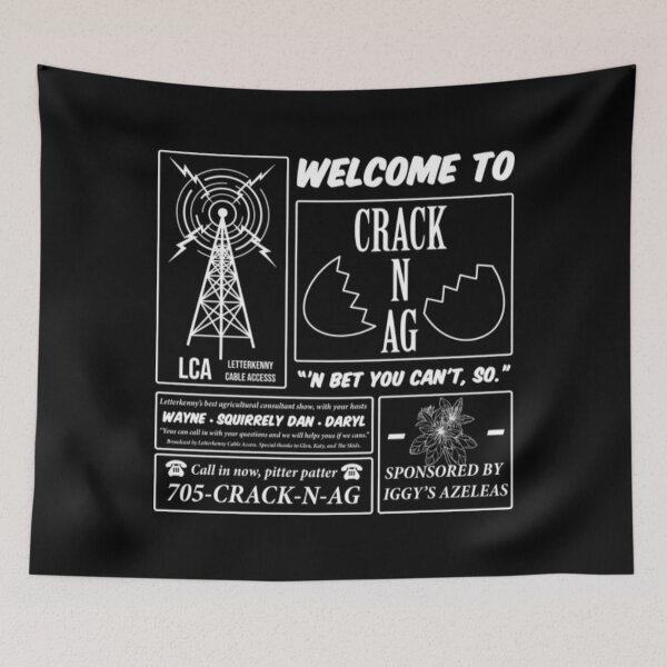 Item preview, Letterkenny T-ShirtCrack N Ag (White) designed and sold by GamBian.