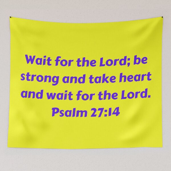 Item preview, Bible Verse Psalm 27:14 designed and sold by Prayingwarrior.