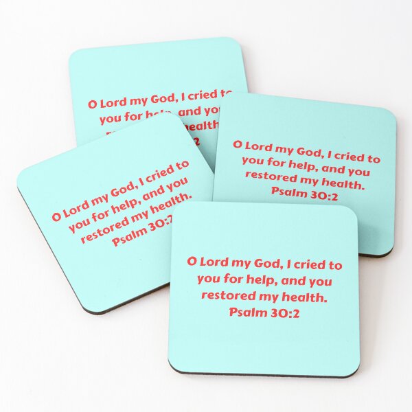 Item preview, Bible Verse Psalm 30:2 designed and sold by Prayingwarrior.