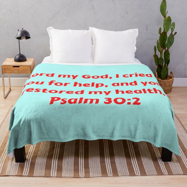 Item preview, Bible Verse Psalm 30:2 designed and sold by Prayingwarrior.