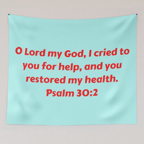 Item preview, Bible Verse Psalm 30:2 designed and sold by Prayingwarrior.