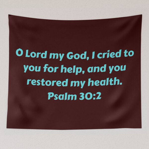 Item preview, Bible Verse Psalm 30:2 designed and sold by Prayingwarrior.