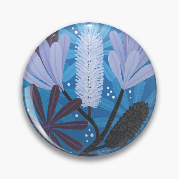 Item preview, Australian Bottlebrush in Blue Palette designed and sold by CircusCreative.