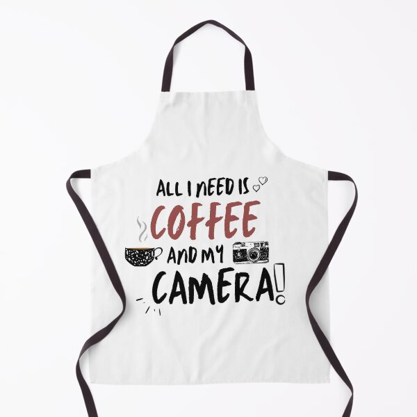 Item preview, All I Need Is Coffee And My Camera Coffee Lover White designed and sold by Amovar.