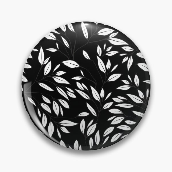 Item preview, Black white seamless floral pattern designed and sold by Dear-Ashlin.