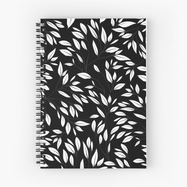 Item preview, Black white seamless floral pattern designed and sold by Dear-Ashlin.