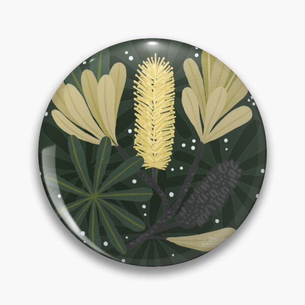 Item preview, Australian Lemon Bottlebrush in Dark Green Palette designed and sold by CircusCreative.