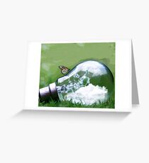 Light Bulb Butterfly Greeting Card