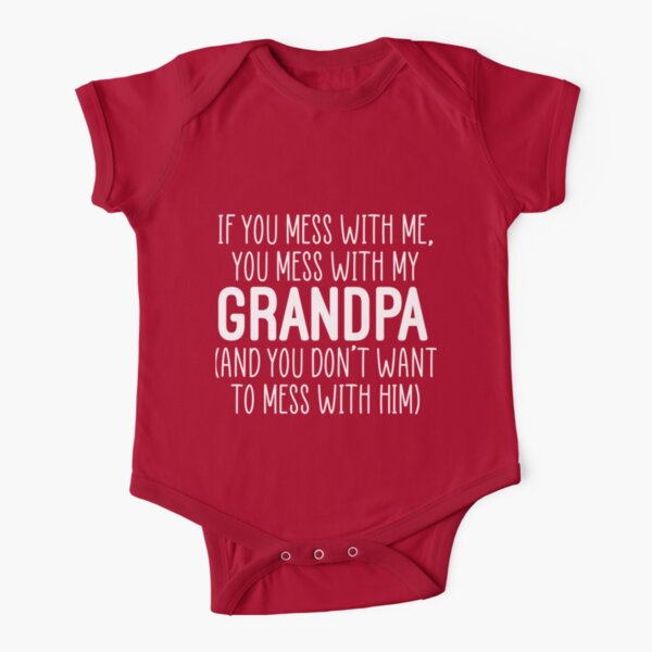 Grandpa Says Im A Red Sox Fan Baby Bodysuit