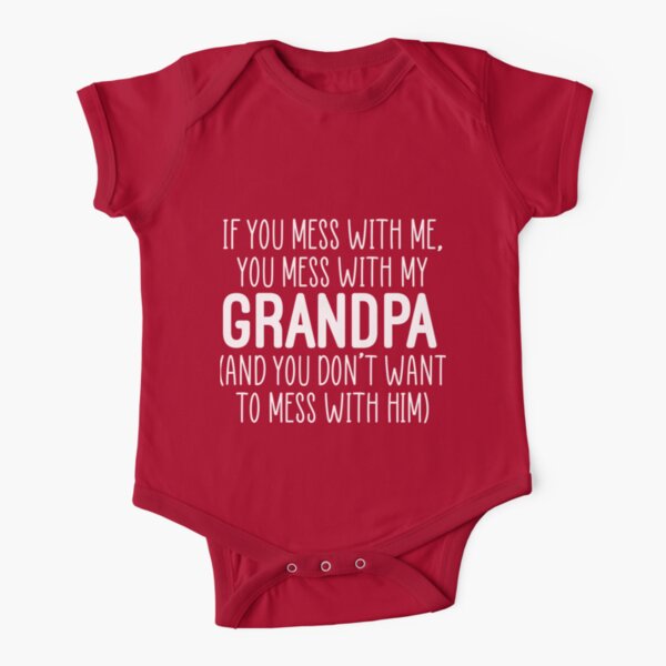 Grandpa Says Im a Red Sox Fan Baby Bodysuit 