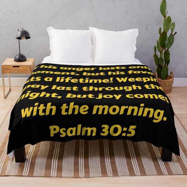 Item preview, Bible Verse Psalm 30:5 designed and sold by Prayingwarrior.